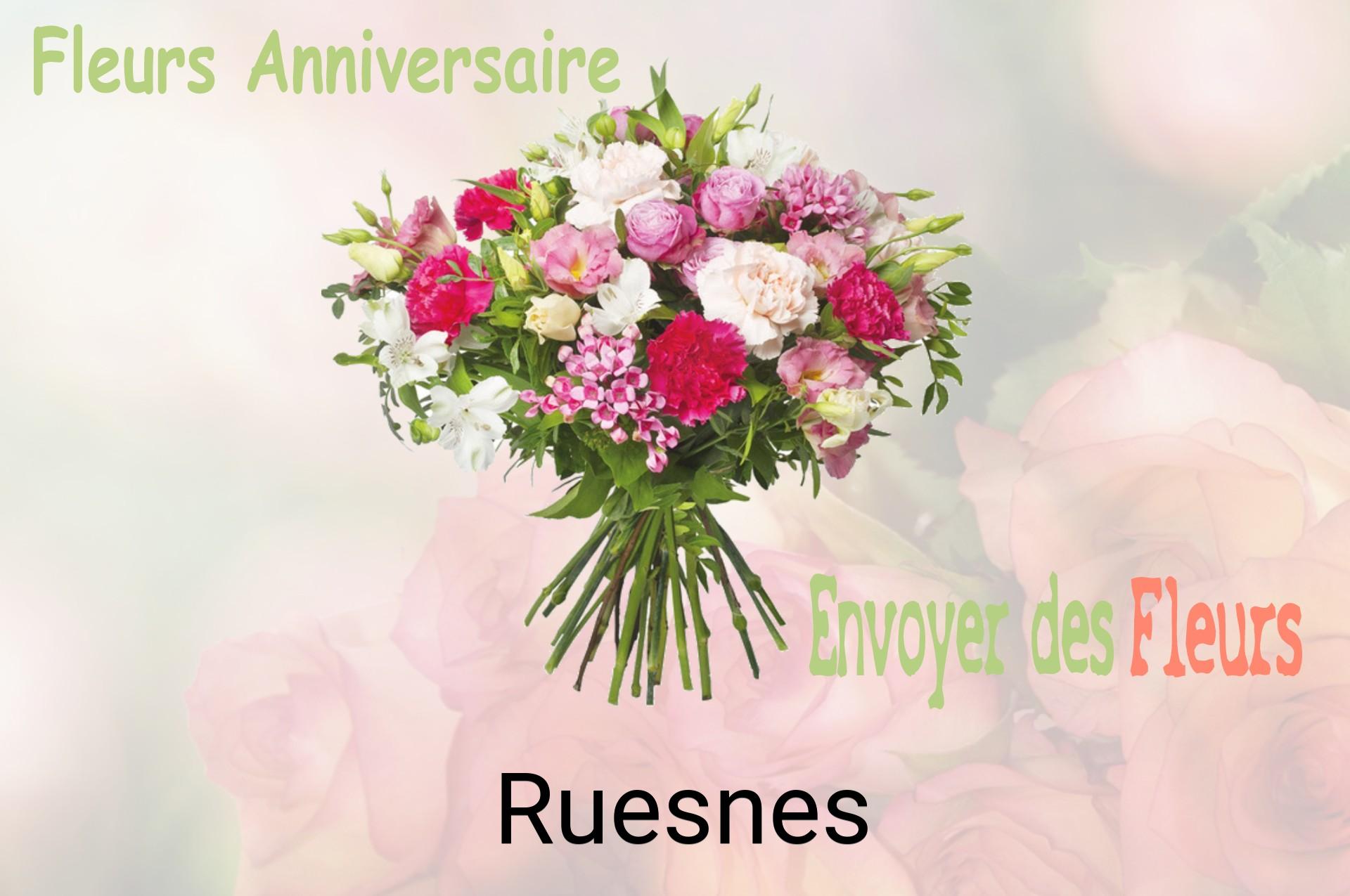 Bouquet de fleurs d’anniversaire livré à Ruesnes